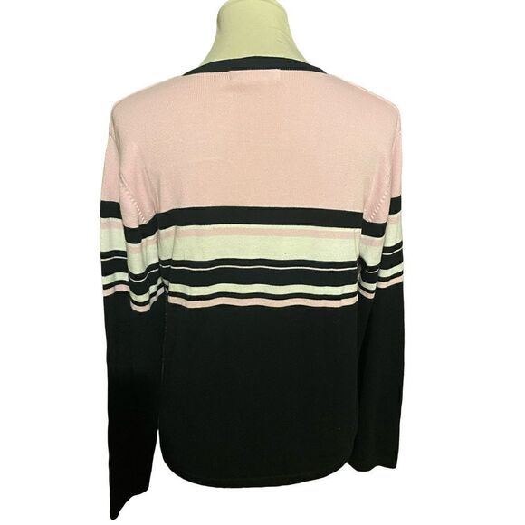 Dress Barn  Full Zip Multi Color Long Sleeve Cardigan S-NWOT - Picture 3 of 9